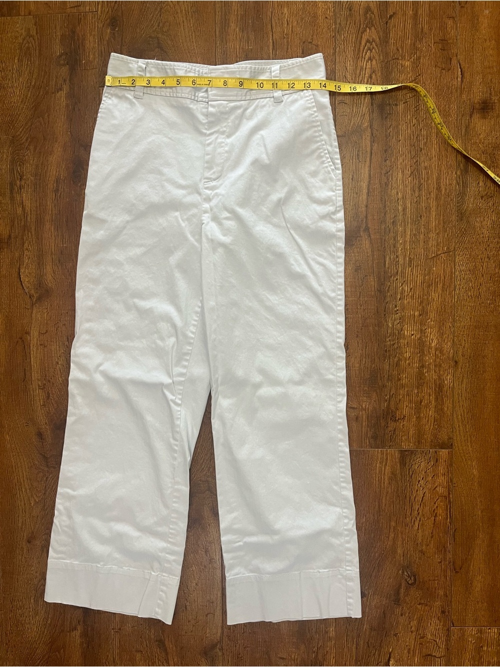 Anthony Thomas Melillo White Wide Leg Cropped Pants Size 6